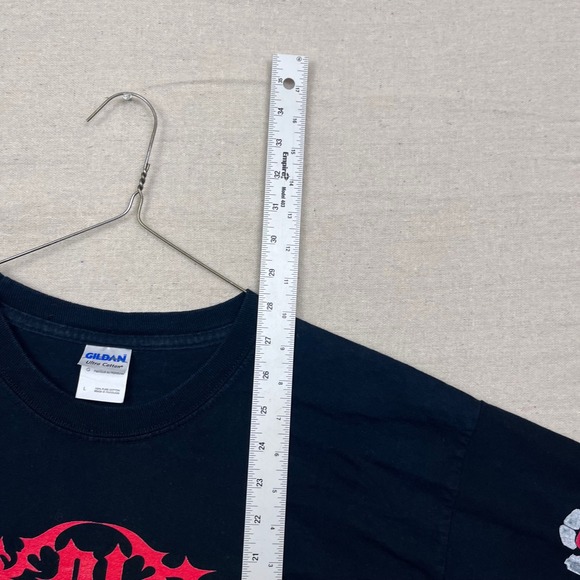 Krig Stop The Manipulation Band Tee Black Long Sleeve Graphic Shirt Death Metal - Picture 8 of 8